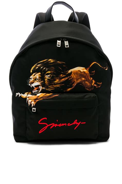 givenchy lion print backpack